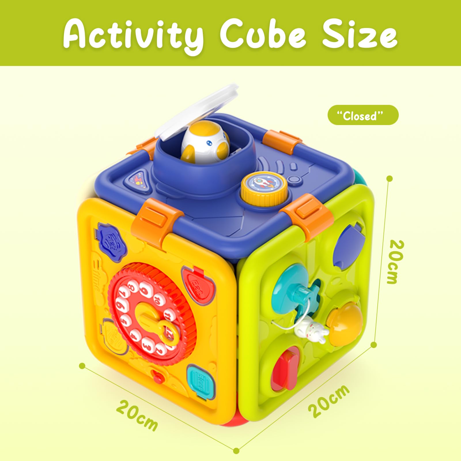 HayXUN Busy Board tactile switches and gears spark curiosity and sensory learning.