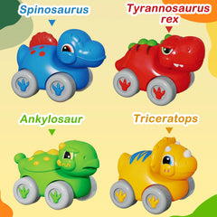 HAYXUN Dino Slide Set number cars supporting color and number recognition during play
