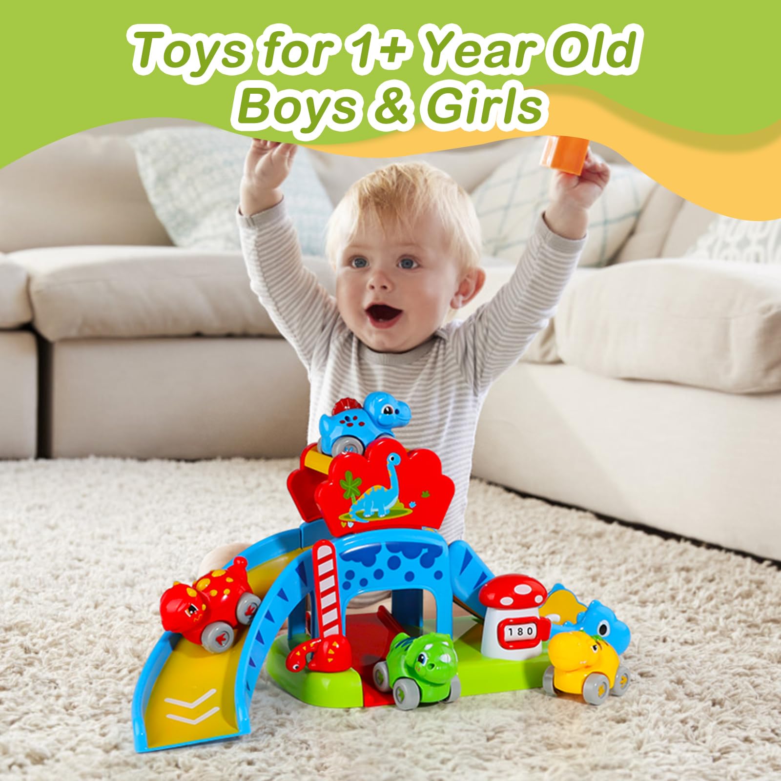 HAYXUN Dino Slide Set modular pieces enabling solo or group play