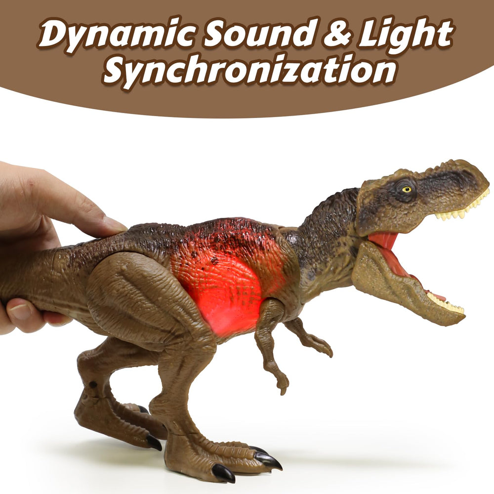 hayxun Jurassic Rex attack button feature powers rampage play and energy buildup