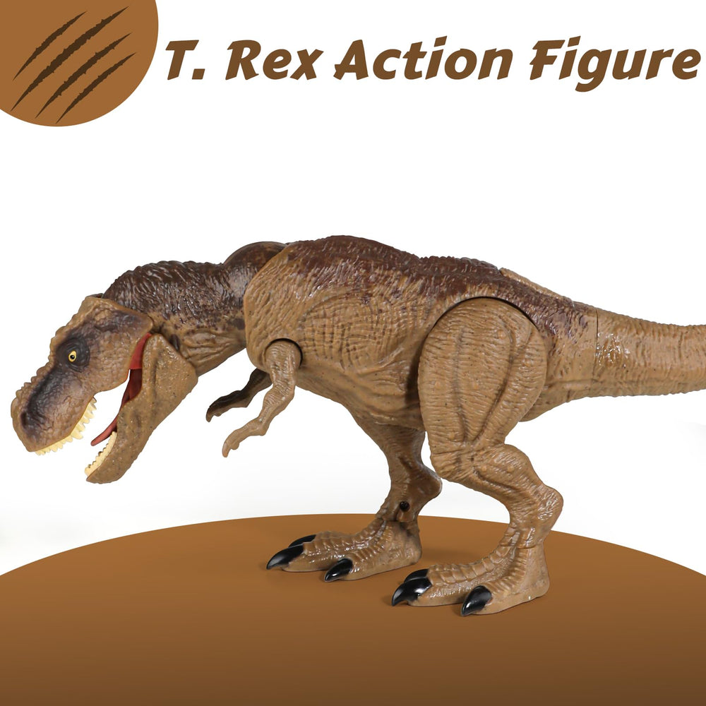hayxun Jurassic Rex roar and move showcases authentic sounds and dynamic action