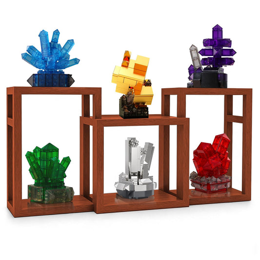 Hayxun mineral building set six gem models for elegant desk display