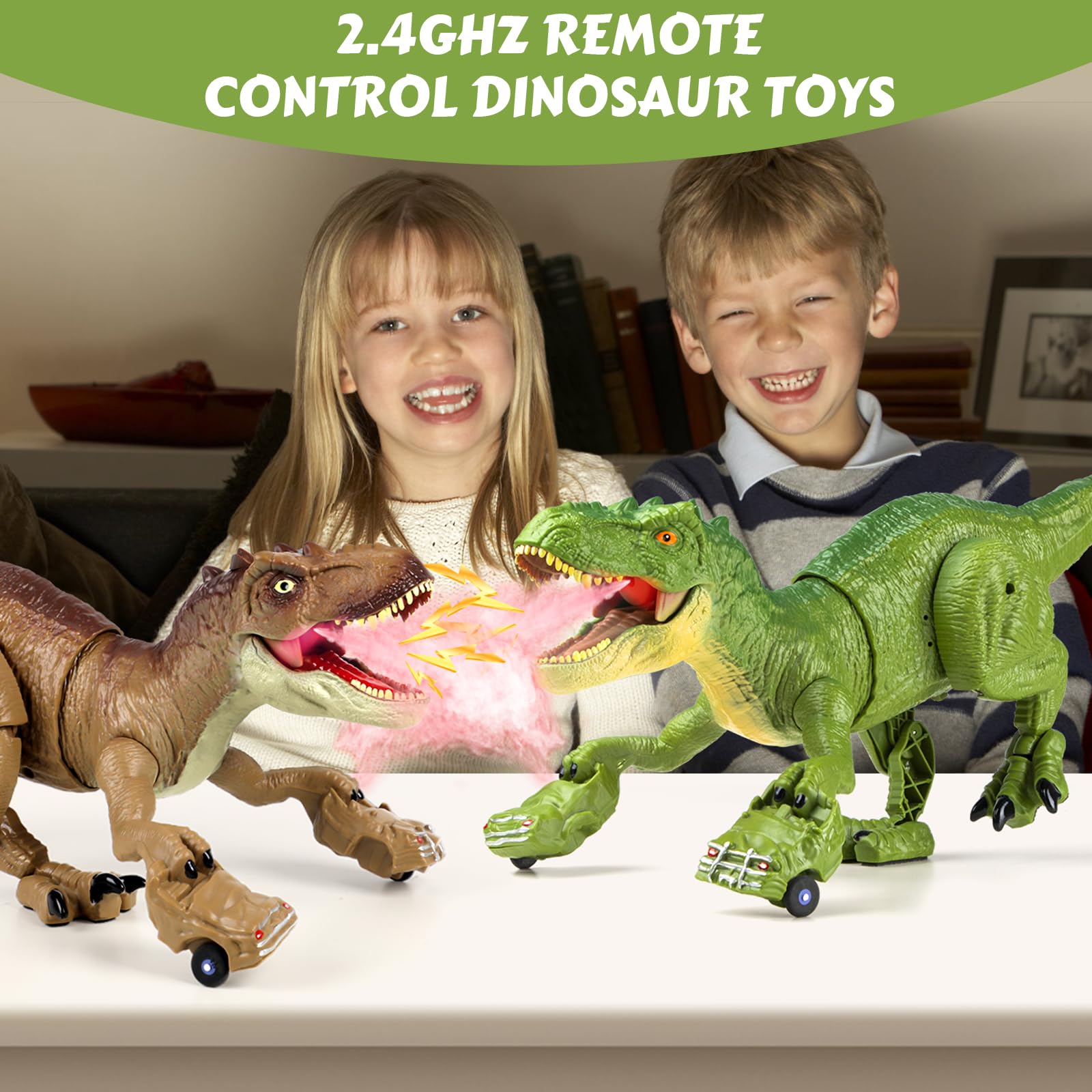 Hayxun remote-control Tyrannosaurus Rex in action with simple controls for kids.