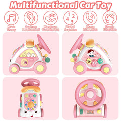 HAYXUN toddler car toy phone area fosters imaginative role play and fine motor control.