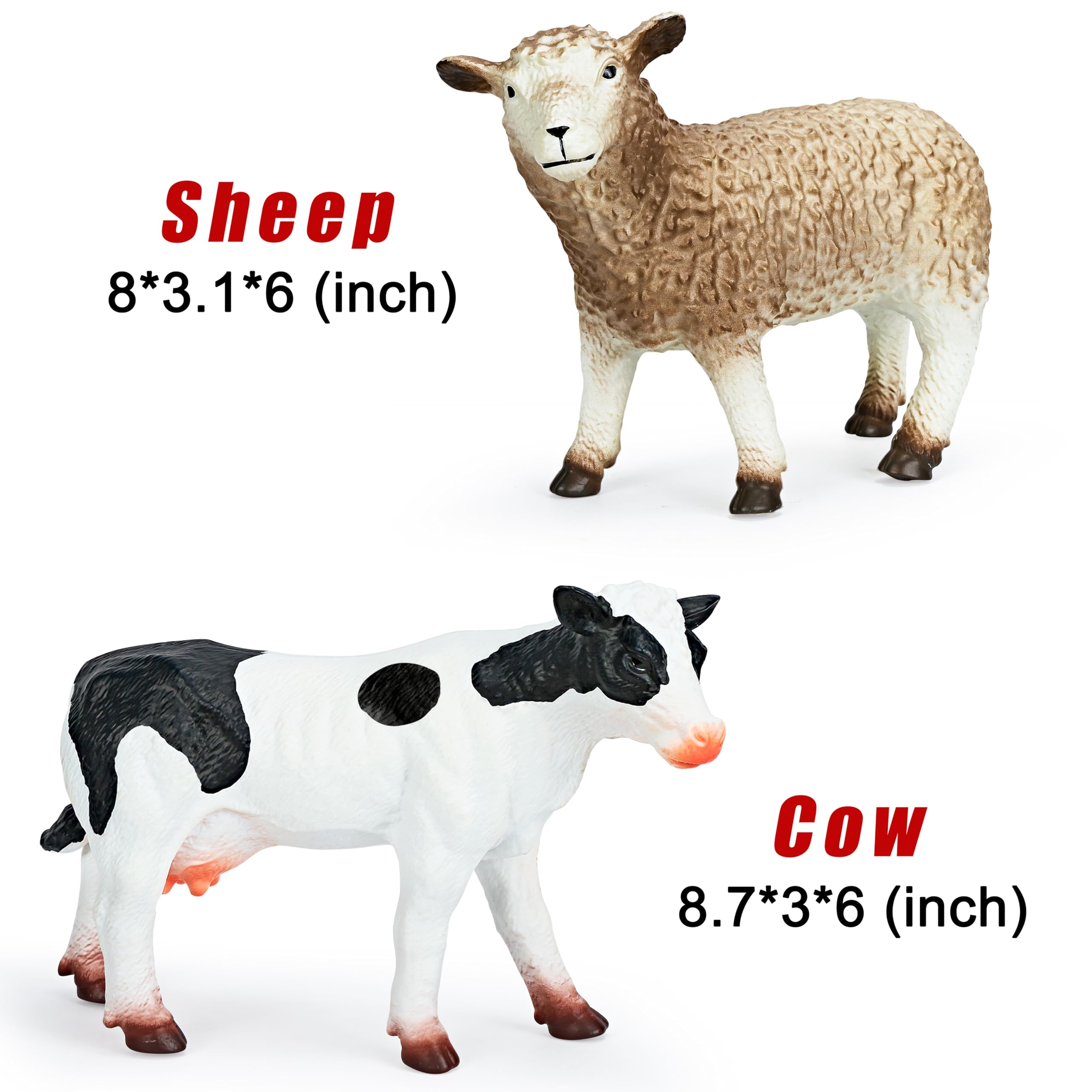 Hazibao soft jumbo farm sheep for cozy role-play and gentle learning