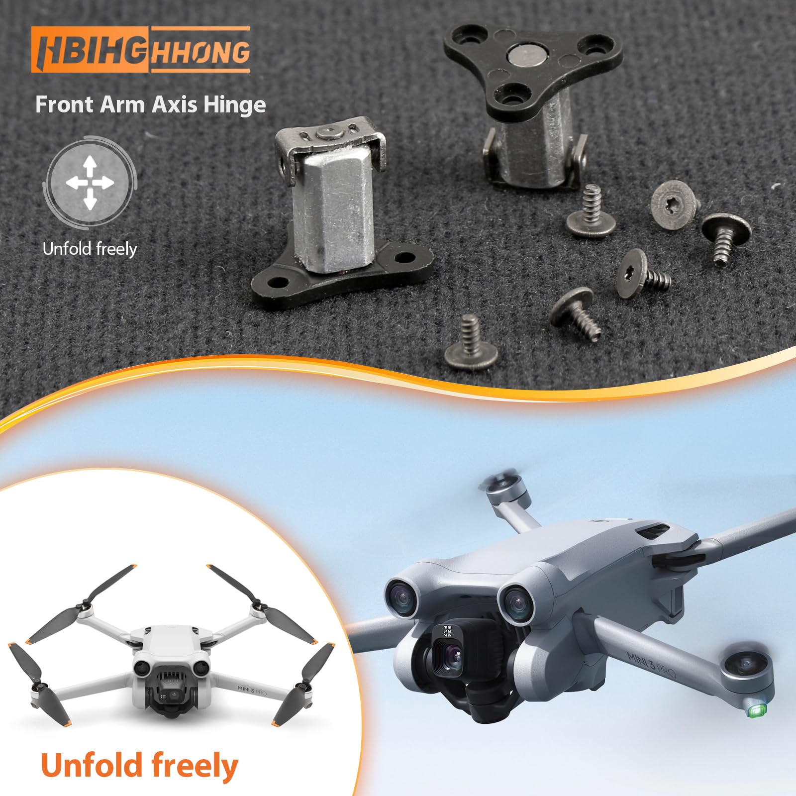 HBIHGHHONG DJI Mini 3 Pro front arm axis precision part for alignment