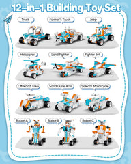 HBUDS 12-in-1 stem designs showcased to spark creativity in kids.