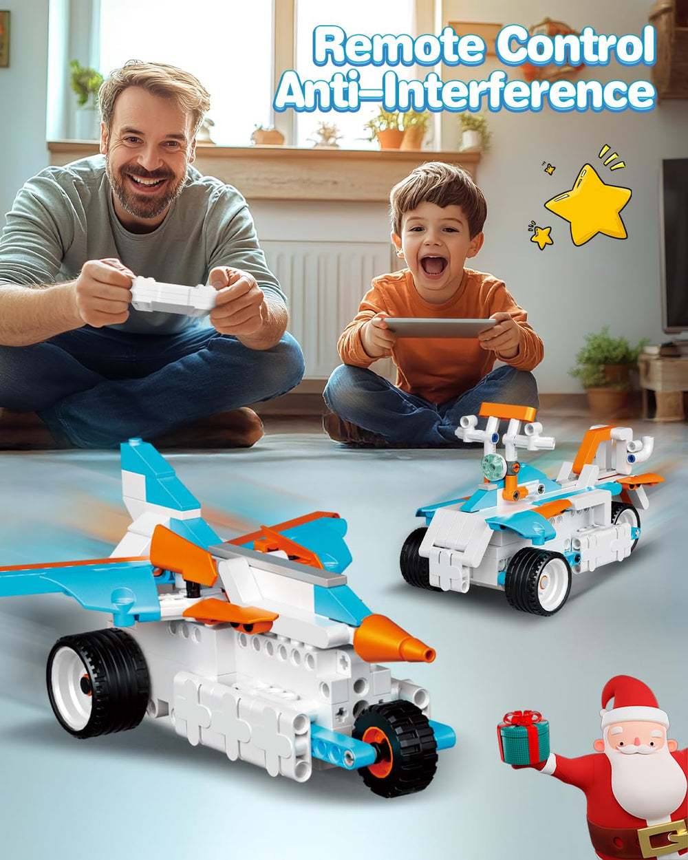 Kids assemble HBUDS bricks to boost hand-eye coordination and creativity.