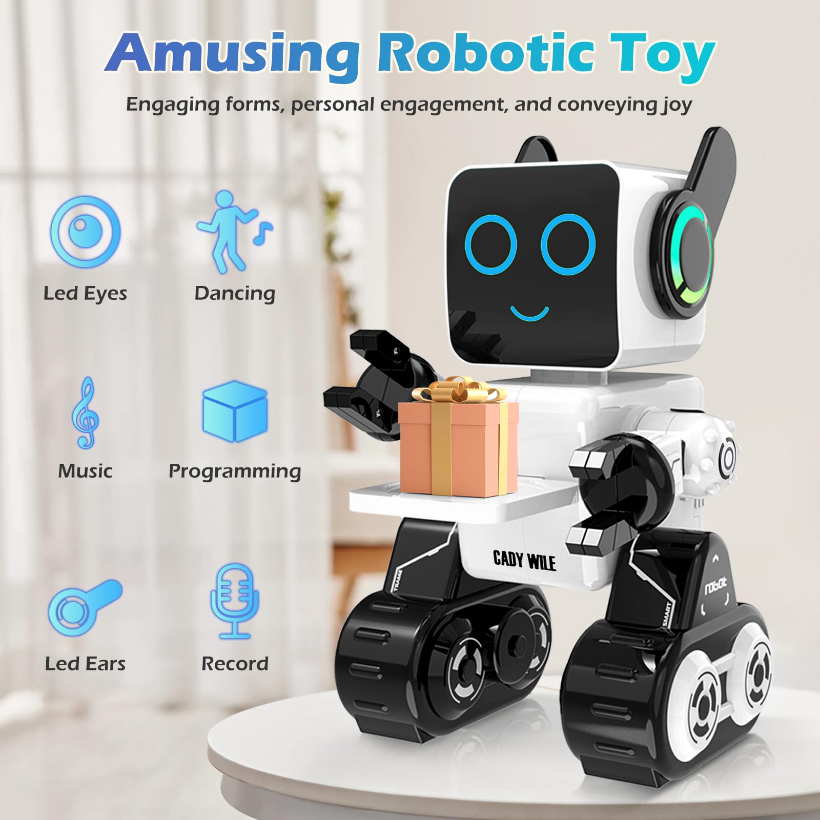 HBUDS RC robot head coin bank with slot encourages saving habits
