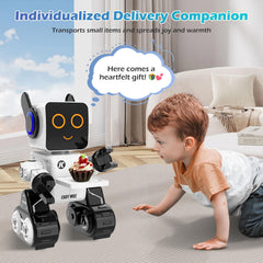 HBUDS RC robot LED light interaction enhances engaging nighttime play