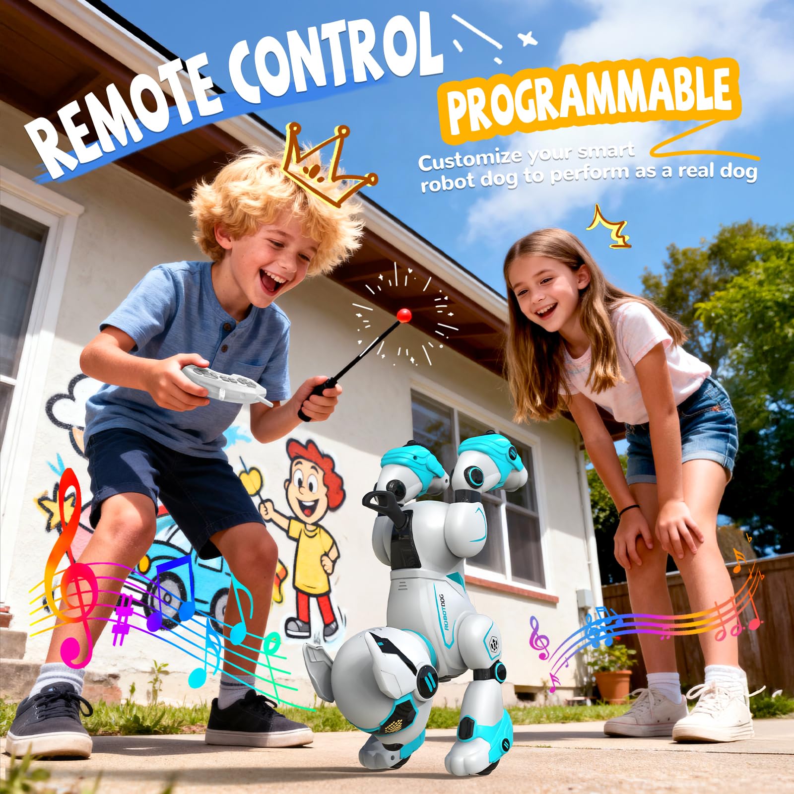 HBUDS robot dog mimics animals to boost imaginative play