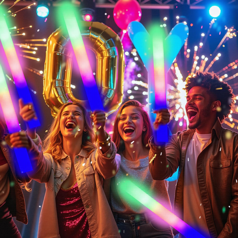 Ideal for raves, Halloween, and concerts with bold color flashing.