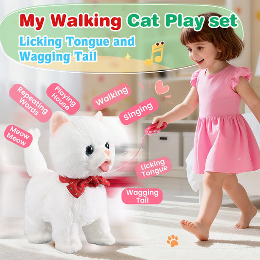 HCdoujoy cat toy singing and dancing captures lively pretend-play moments