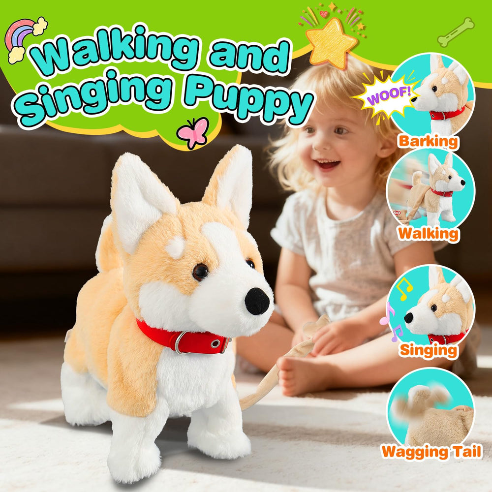 HCdoujoy Corgi dancing toy performing for lively storytelling moments.