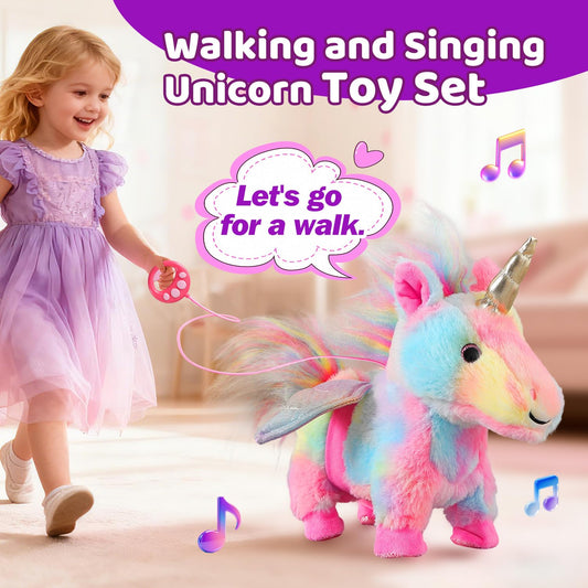 HCdoujoy unicorn toy uses voice control for easy, interactive pretend play sessions.