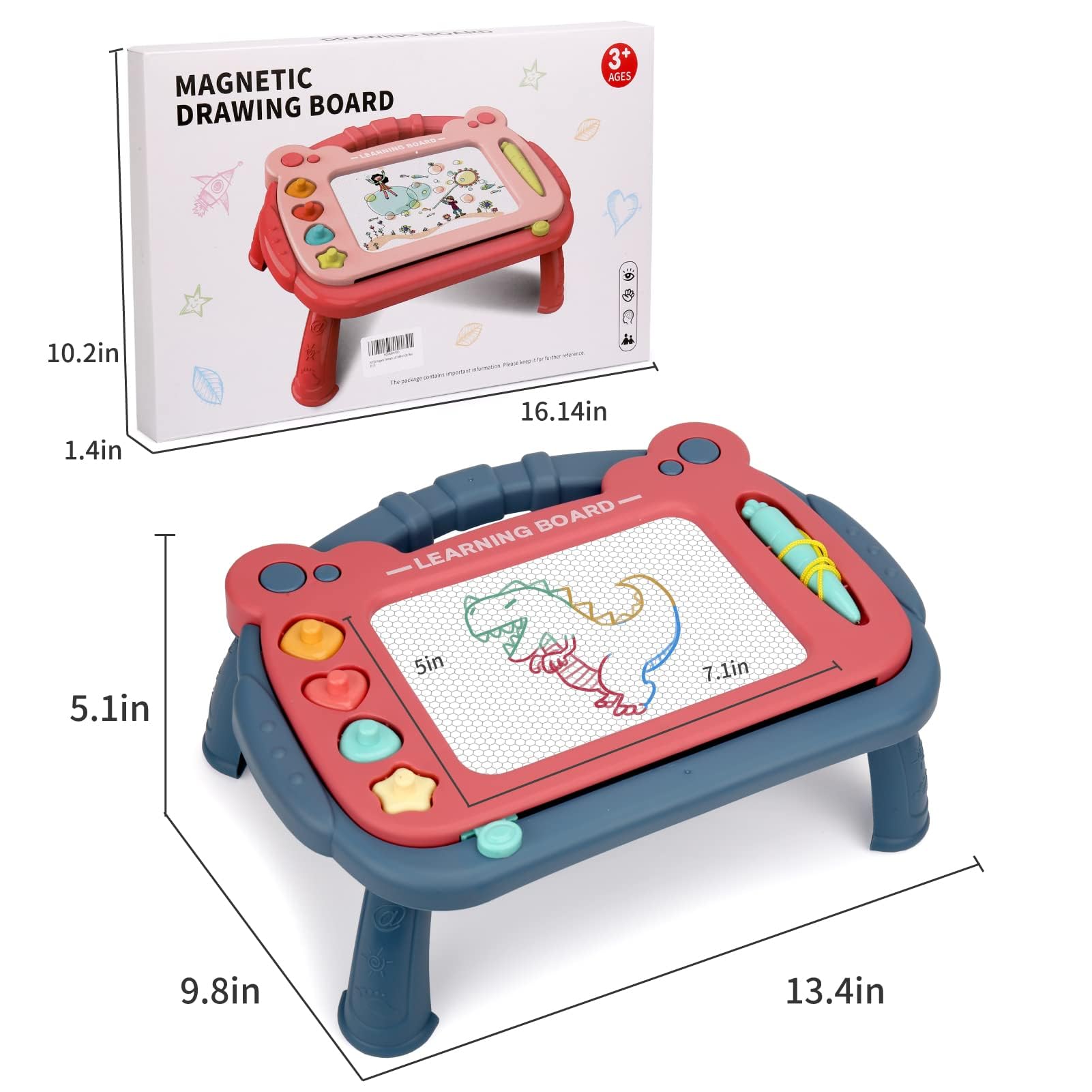 HCFJEH drawing board blue sturdy safety design for kids