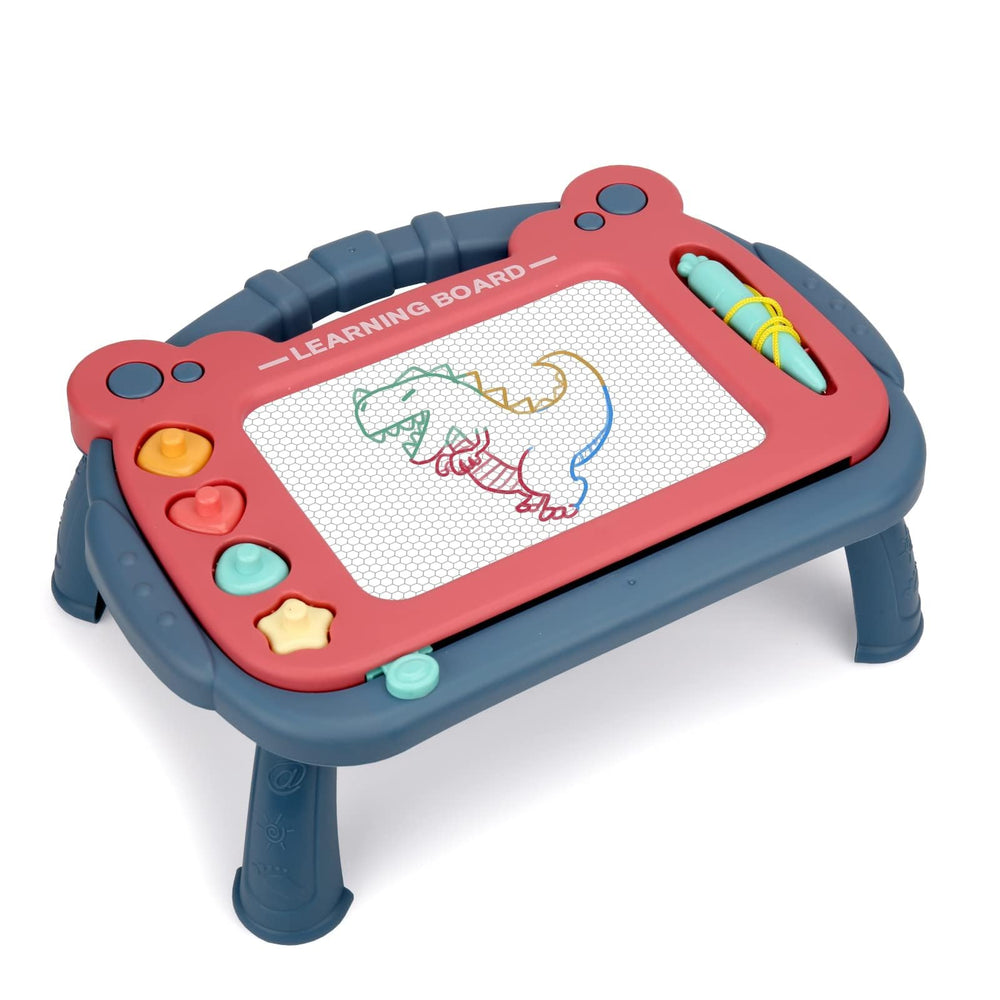 HCFJEH magnetic drawing board blue front view for mess-free doodling