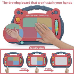 HCFJEH magnetic drawing board blue table-ready setup with adjustable angles