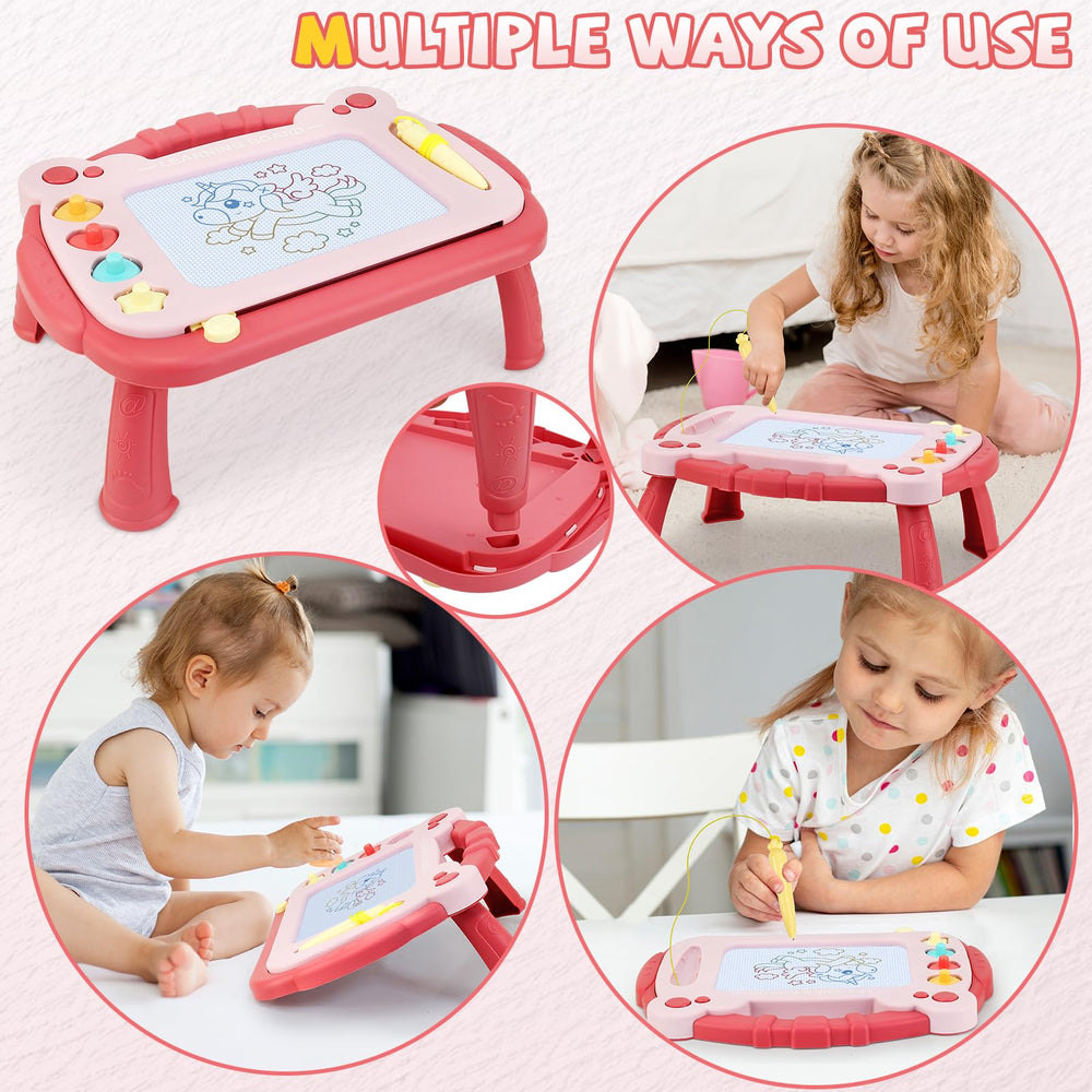 HCFJEH magnetic drawing board pen with strap prevents loss during play