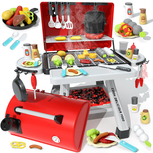 HCFJEH Toys double-grilling-space featuring ample room for creative grill play.