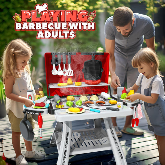 HCFJEH Toys realistic-smoke-sounds deliver authentic pretend barbecue ambiance.