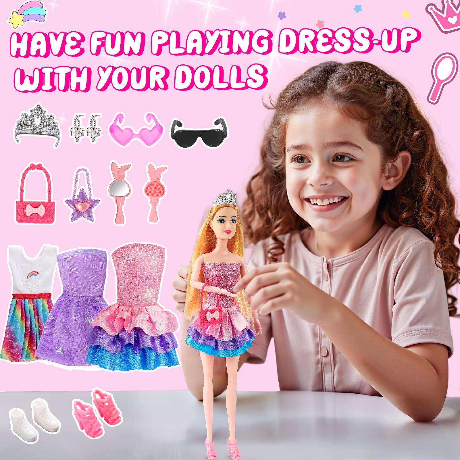 HCHILDHOOD doll stickers decorate the RC car for personalized storytelling