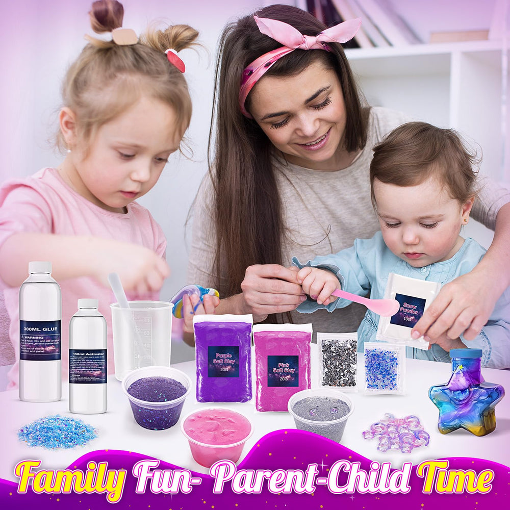 HCHILDHOOD luminous moon and stars powders glow during night crafting.