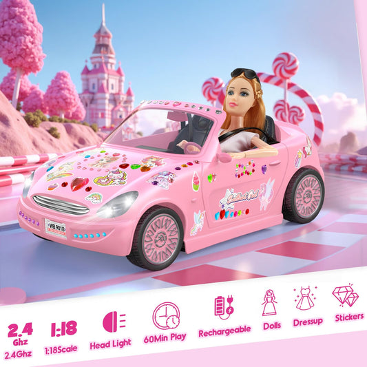 HCHILDHOOD remote control car with fashion doll outfits for stylish adventures