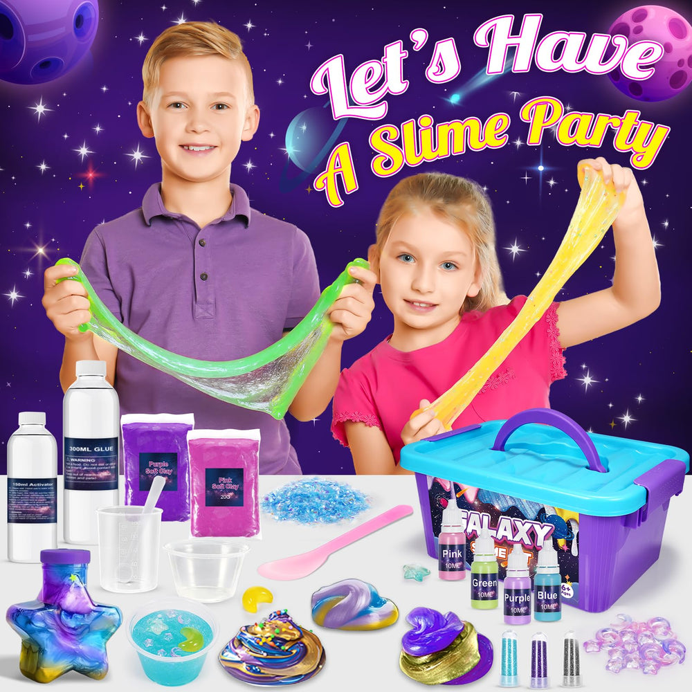 HCHILDHOOD snow powder with glitter adds texture and sparkle to slime.
