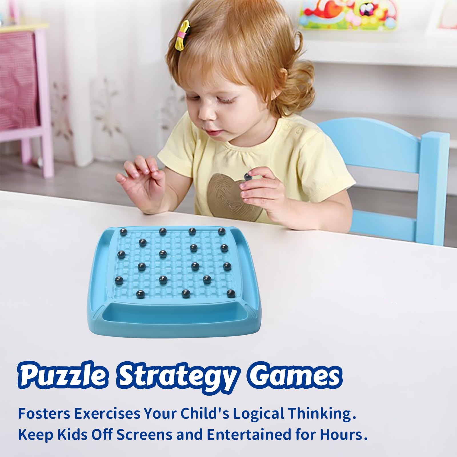Hcusus chess board supports 2-4 players for group play.