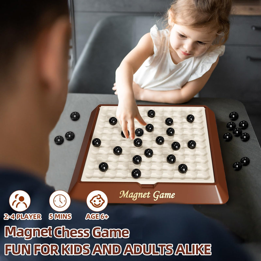 Hcusus Magnet Chess for 2-4 players enables quick, social rounds