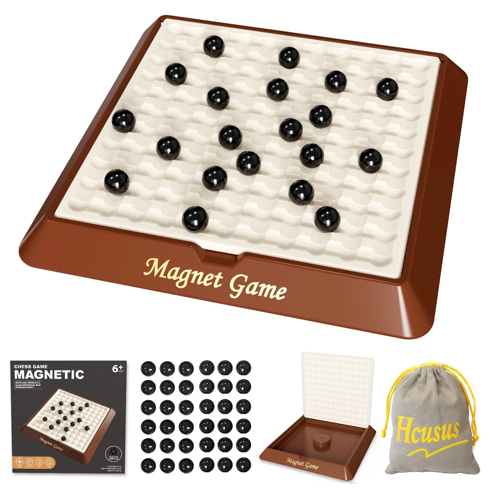 Hcusus Magnet Game Chess board setup for quick, accessible play