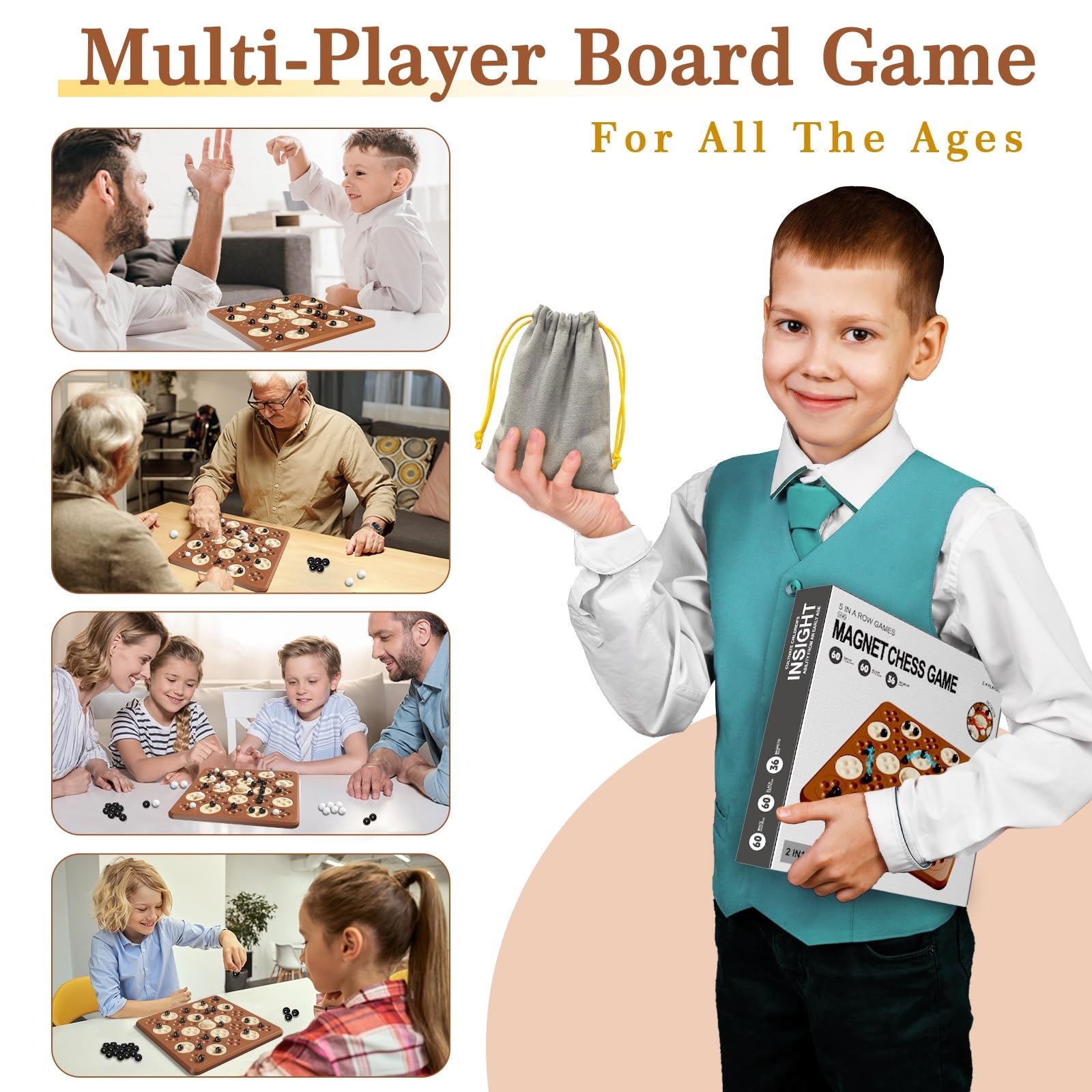 Hcusus portable magnet chess demonstrating travel-friendly setup
