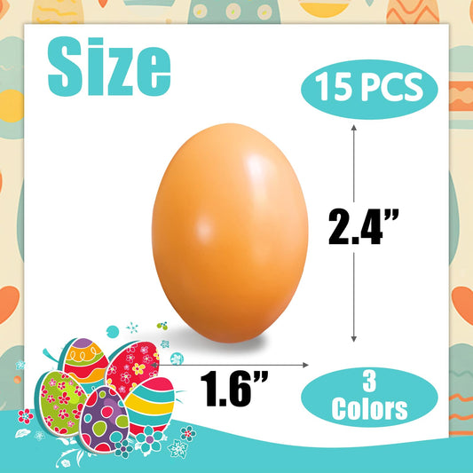 Hdagbnn three-color wooden eggs ready for painting and crafts