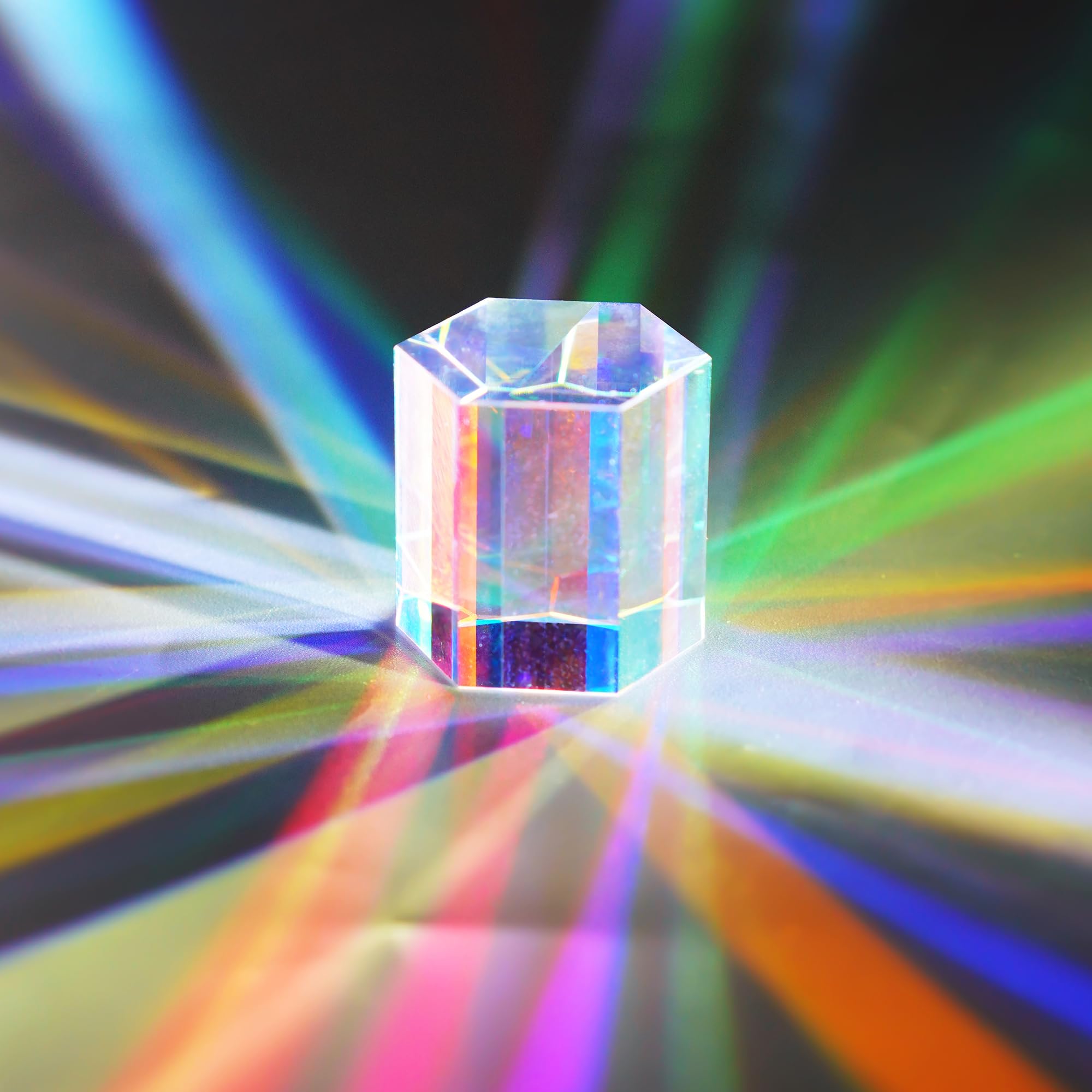 HDCRYSTALGIFTS RGB dispersion prism rainbow effect for photography