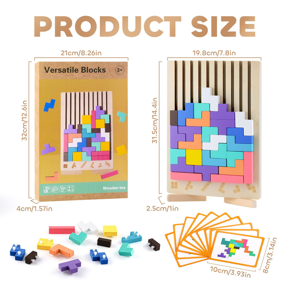 Hdsahdok 3D stacking brain teaser promotes problem-solving and focus during play sessions.