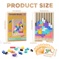 Hdsahdok 3D stacking brain teaser promotes problem-solving and focus during play sessions.