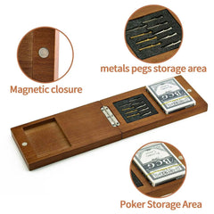 Hdsahdok nine metal pegs in gold silver black, durable scoring