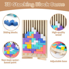 Hdsahdok early-learning toy helps color and shape recognition with screen-free creativity.