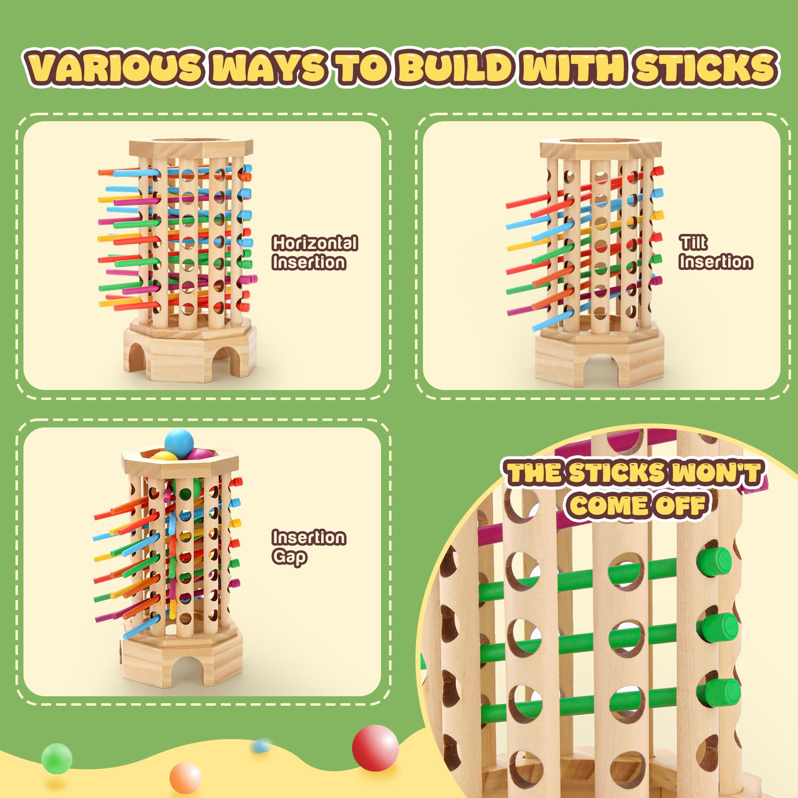 Hdsahdok game contents include polished pieces and smooth edges for safe use