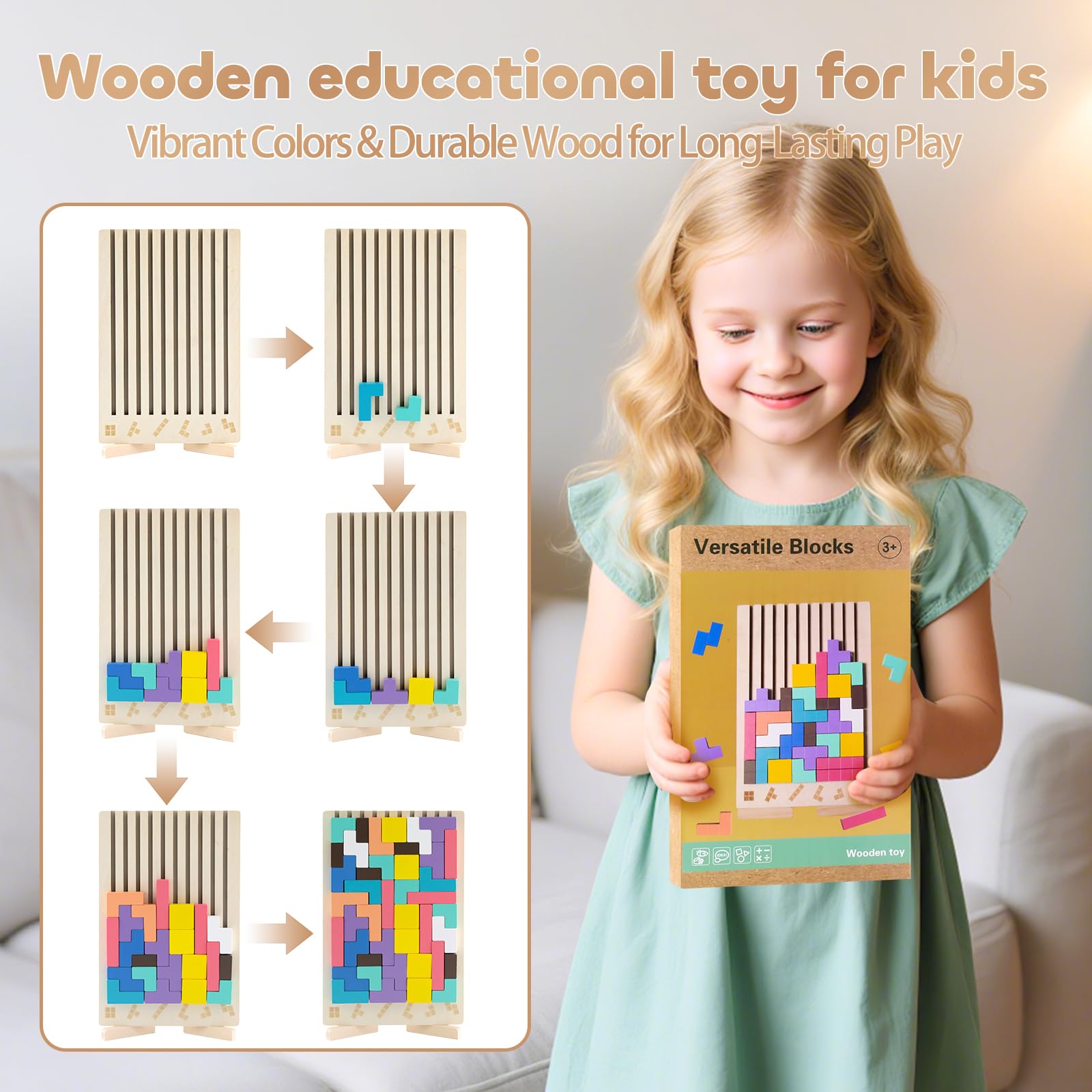 Hdsahdok Montessori-inspired puzzle makes a thoughtful gift for curious kids.