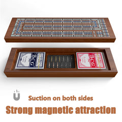 Hdsahdok solid wood cribbage board with a smooth finish.
