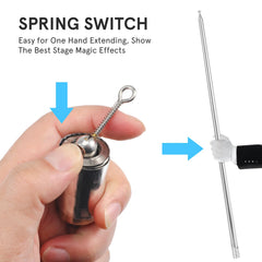 Healifty magician wand with gloved hands showing precise one-hand operation.