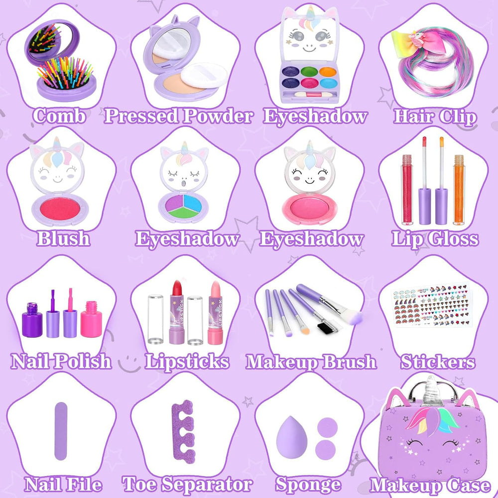 Heaning makeup brushes collection designed for little hands