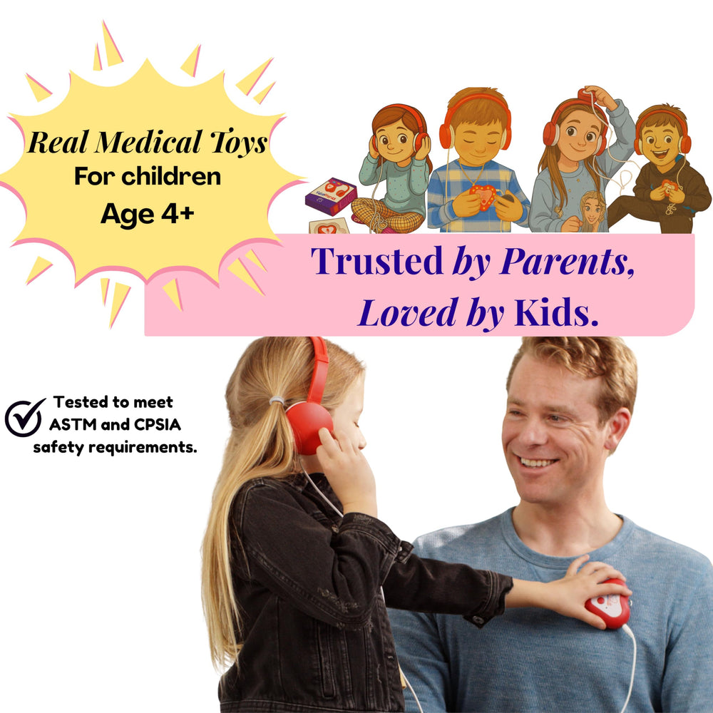 Heartbeats educational toy supports role-play for aspiring nurses and doctors.