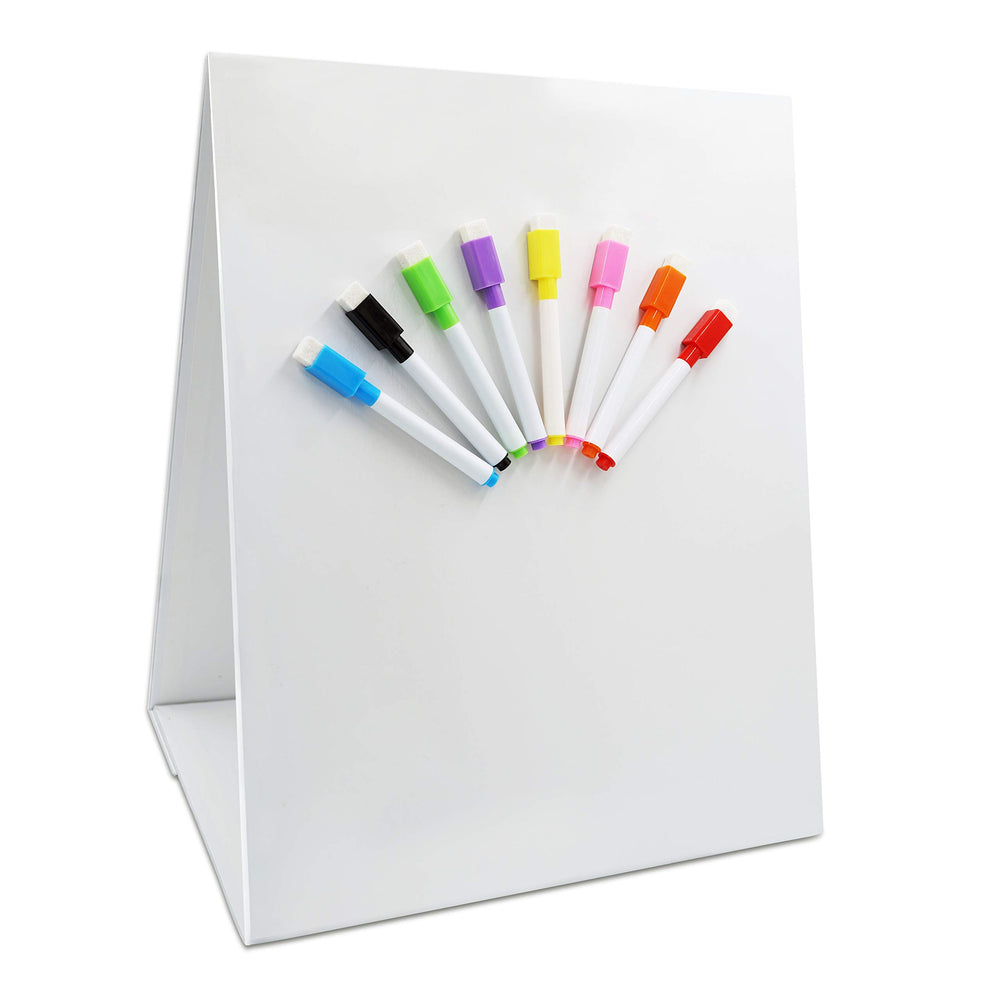 Hebayy magnetic tabletop easel close-up showing dual surfaces for notes and drawings