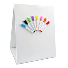 Hebayy magnetic tabletop easel close-up showing dual surfaces for notes and drawings