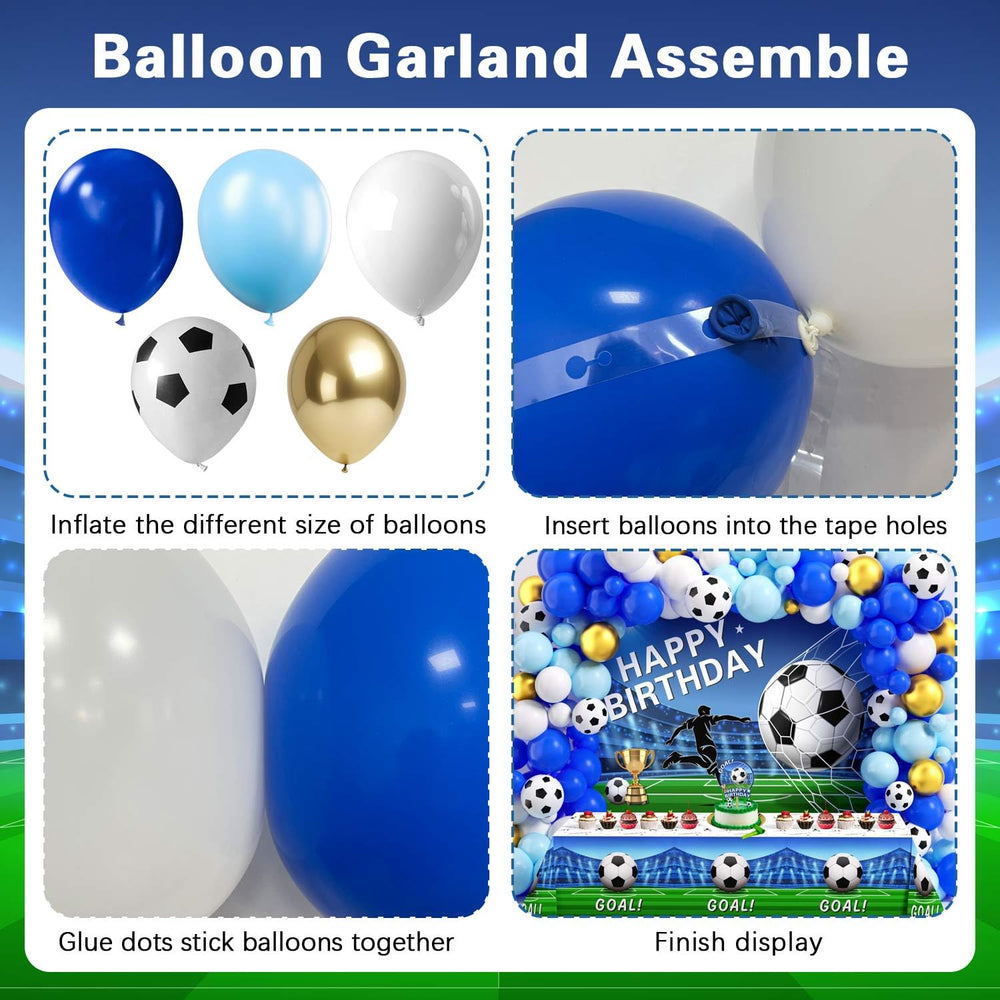 Heboland glue dots help secure decorations for a neat setup.