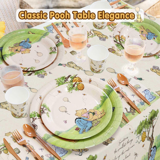 Heboland Winnie Pooh dessert plates-7inch: reliable disposable option for easy entertaining.