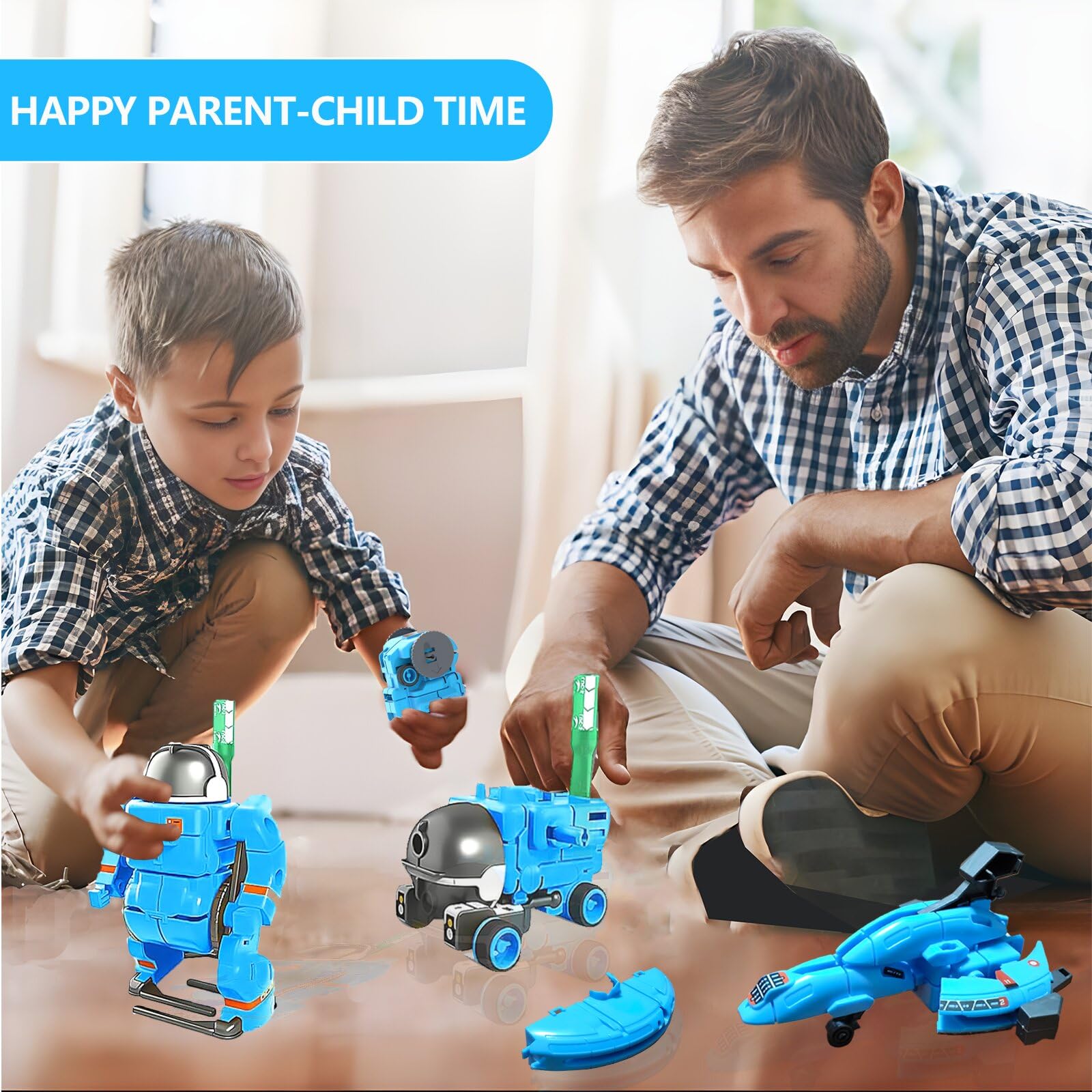 Hechify robot kit classroom teamwork scene, encouraging collaborative learning and communication.